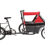 Wike Salamander Cykelklapvogn – Med hjælpemotor, Rød/grå