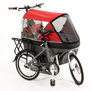 Wike Salamander Cykelklapvogn – Standard (uden el), Rød/grå