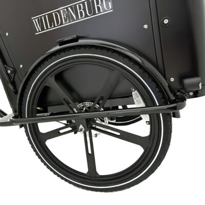 Wildenburg City El-ladcykel har helstøbte fælge i magnesium. Det er din garanti for, at der aldrig skal spændes eger op.